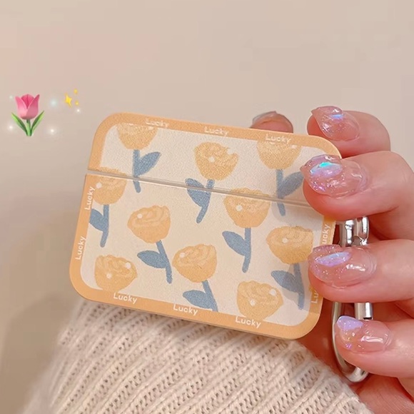 Rose Pattern Earphone Case For Airpods  Pro - Picture 3 of 4